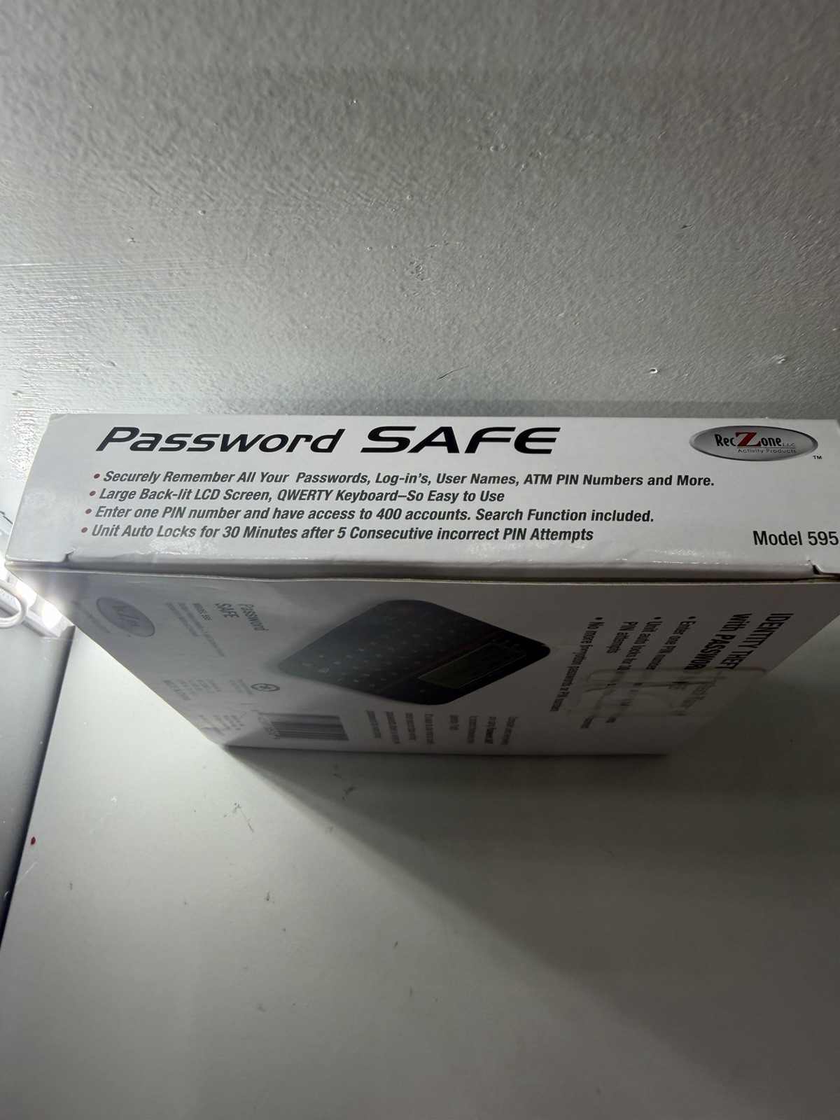 New Password Keeper Safe Vault Password Organizer RecZone Model 595