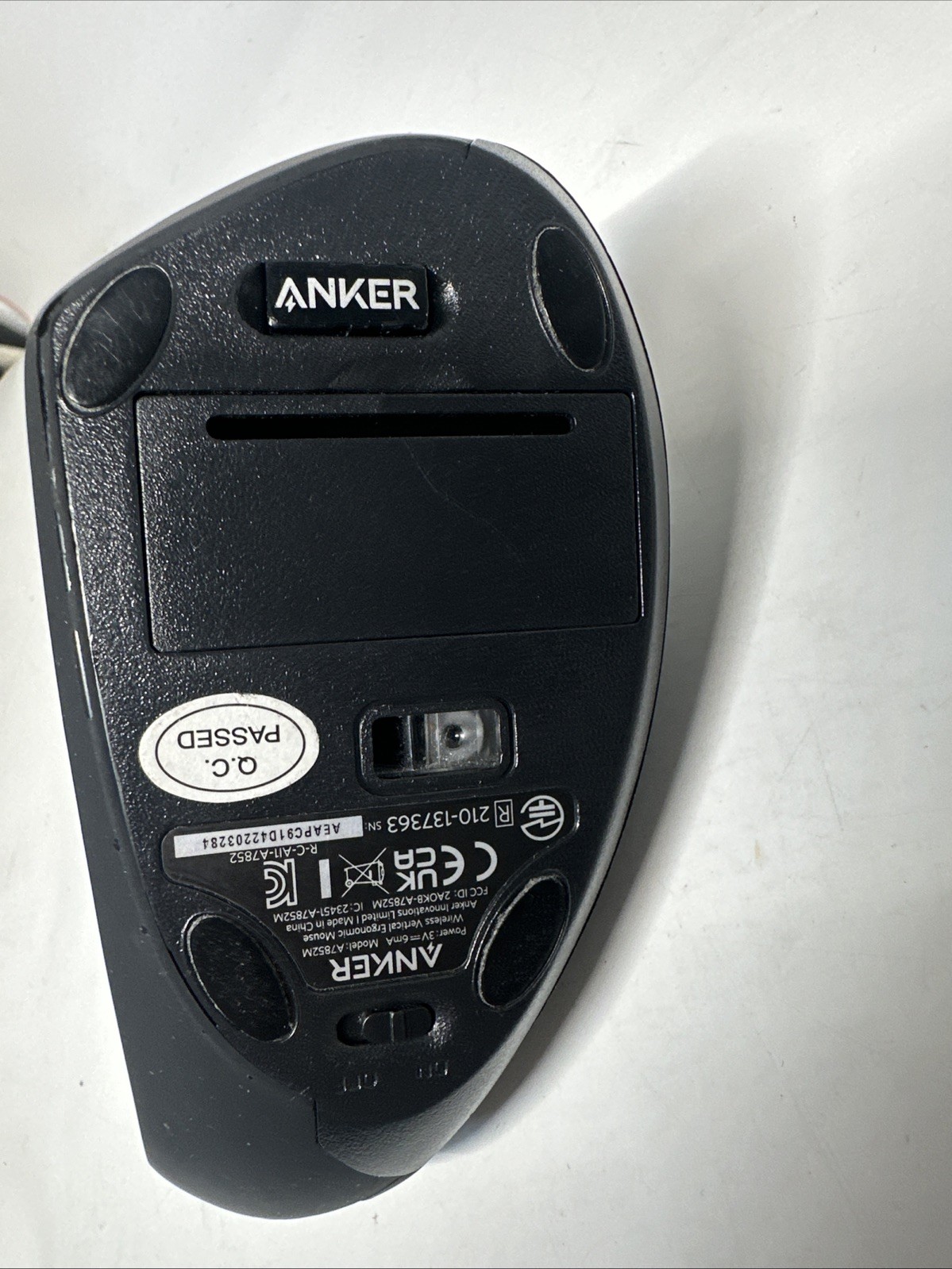 anker wireless vertical ergonomic mouse