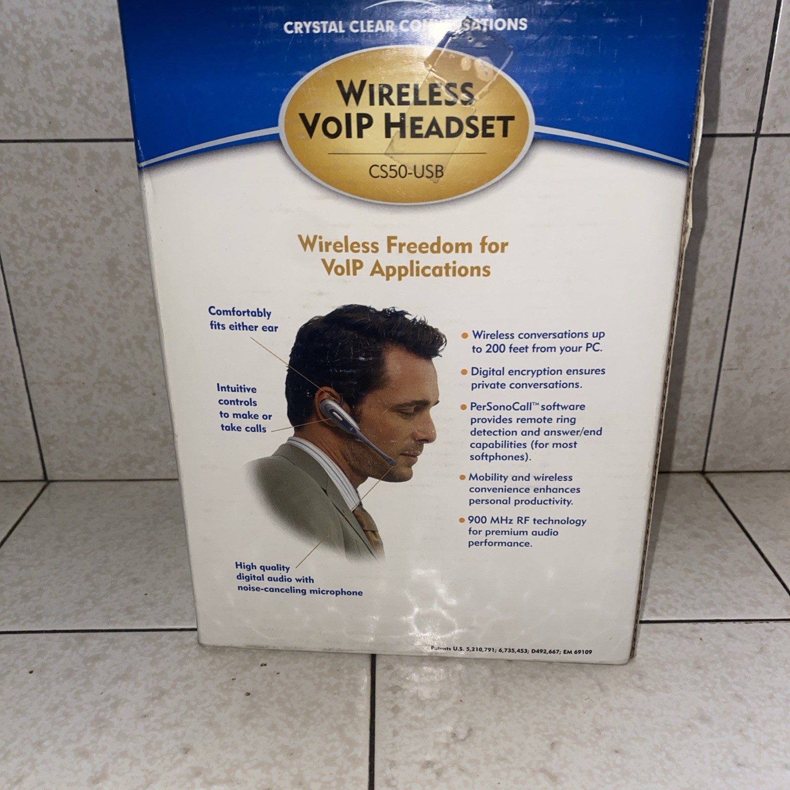 Plantronics CS50-USB Wireless Headband Computer Headset System for Skype Chat