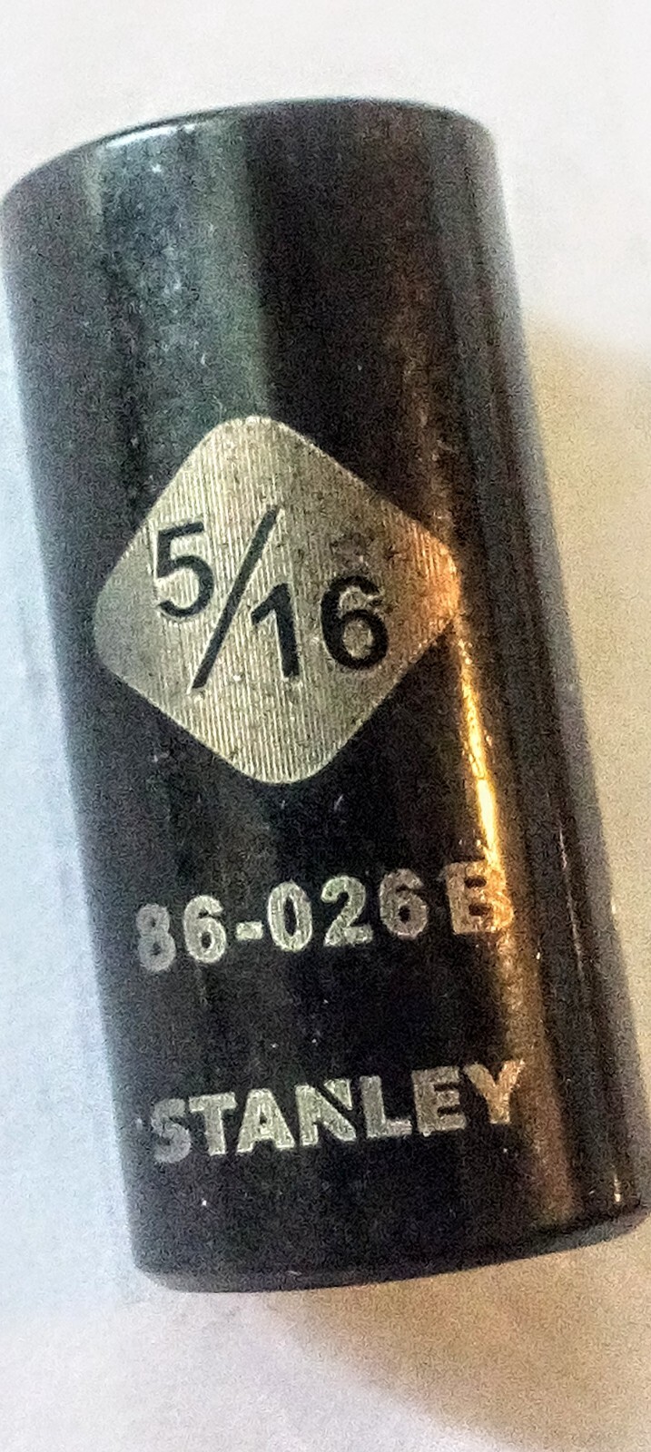 Stanley 5/16" x 1/4" Standard Socket 86-026B Black Chrome Free Shipping