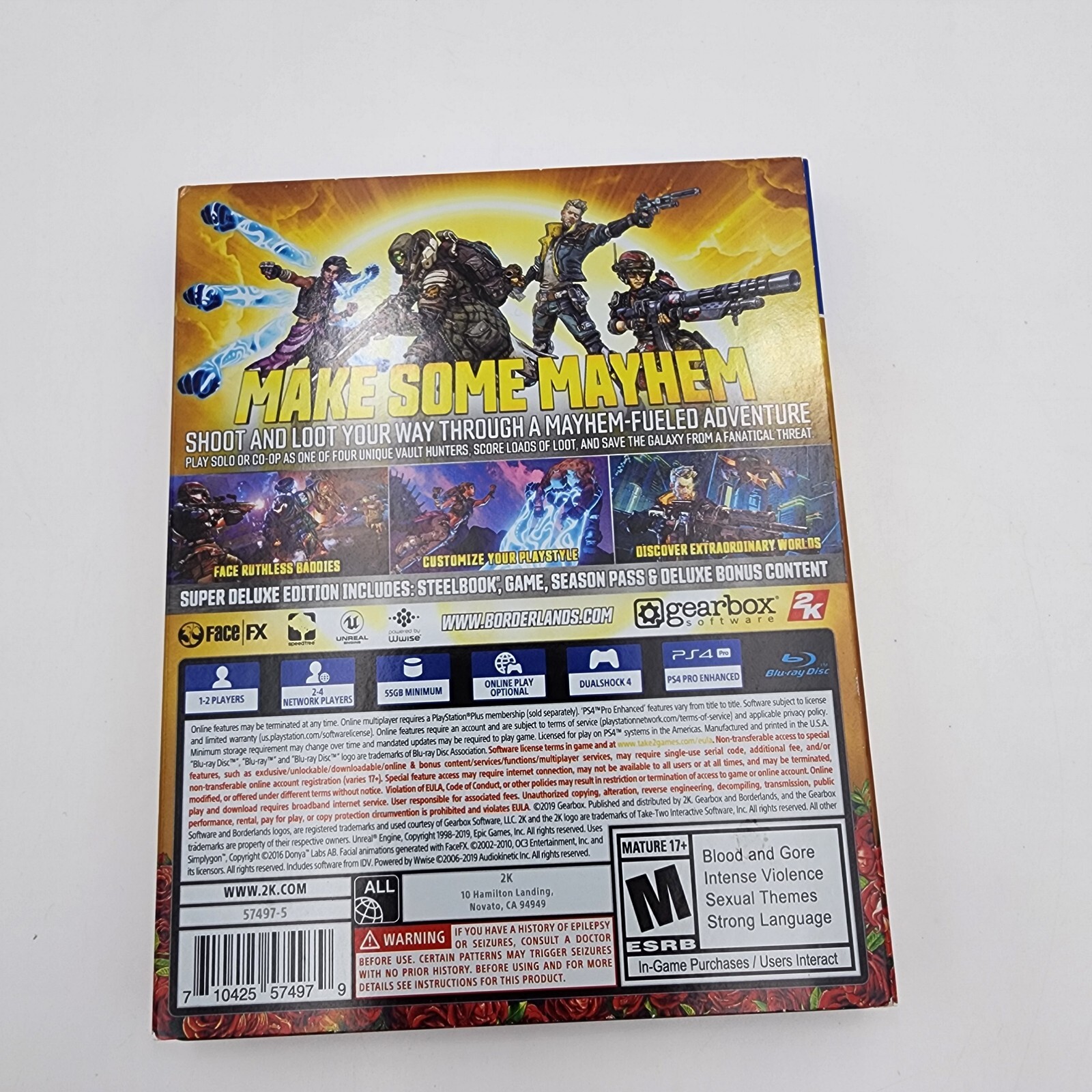 Borderlands 3 Steelbook Case - Game Case Only - No Game - Case #1