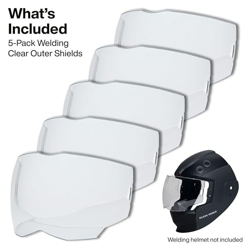 KWHOSHIELD Welding Helmet Outer Shield, 5-Pack, Clear Outer Shield Replacement