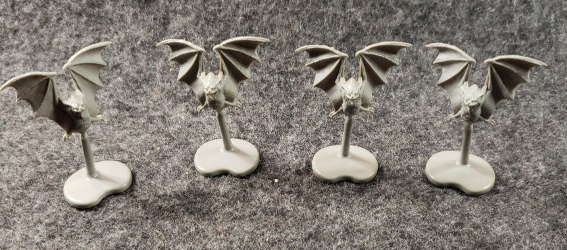 Warhammer Quest 4x Giant Bats Miniatures Dungeons & Dragons D&D GW  ...(C8B2)