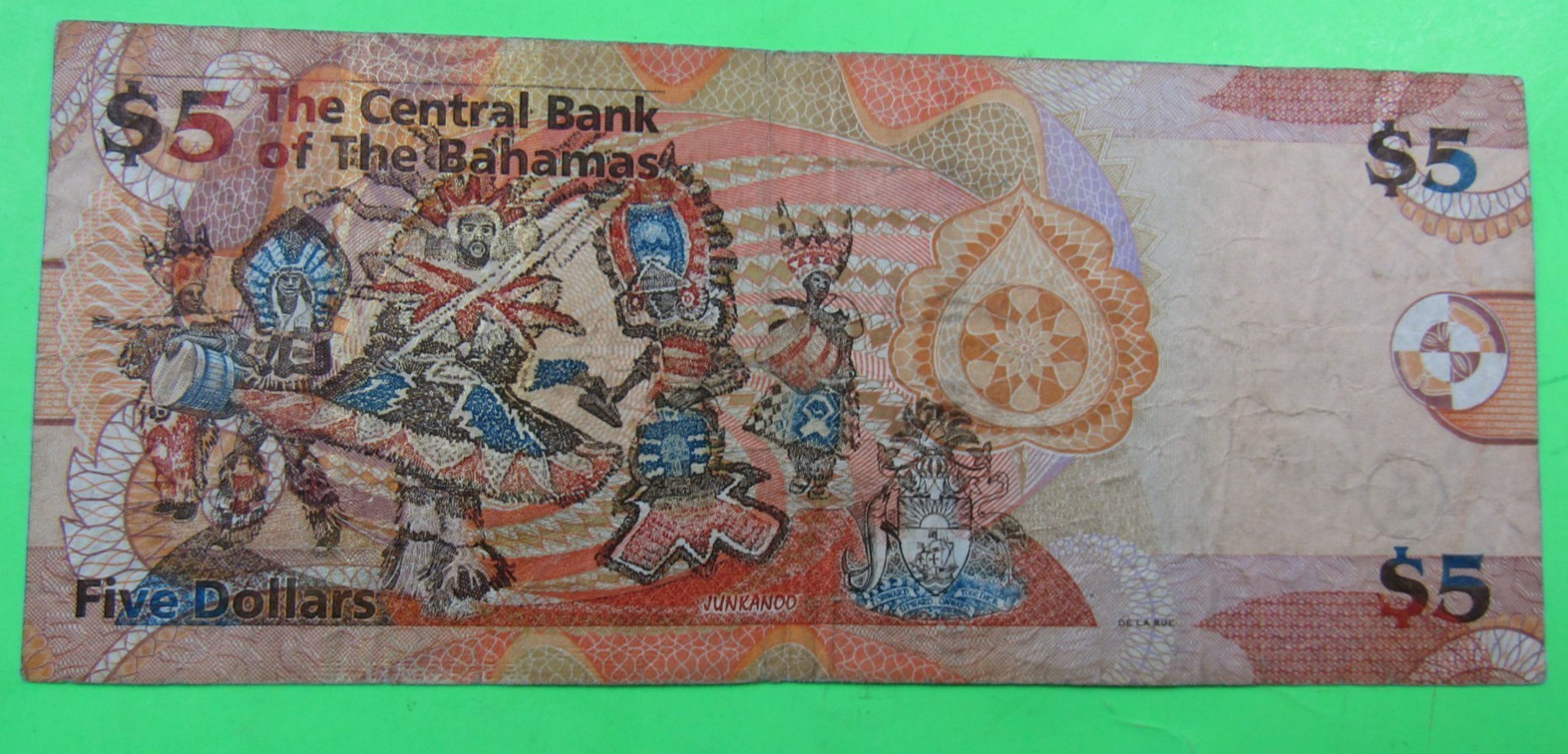 BAHAMAS, 5 DOLLARS,P#72, 2007