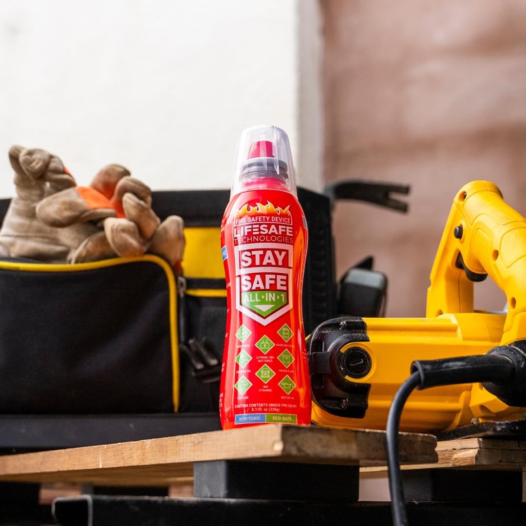 Multi-Purpose Fire Extinguisher for Lithium-Ion & Electrical Fires - Easy & Safe