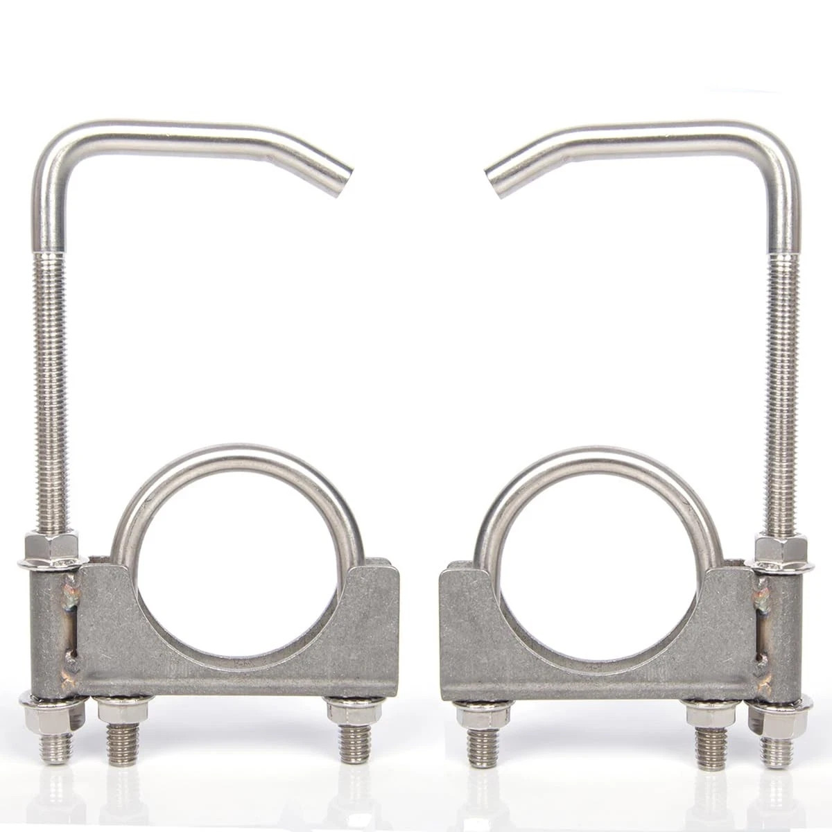 Stainless Steel 2.5" Exhaust Clamp with Hanger Rod for 21/2 Inch ...