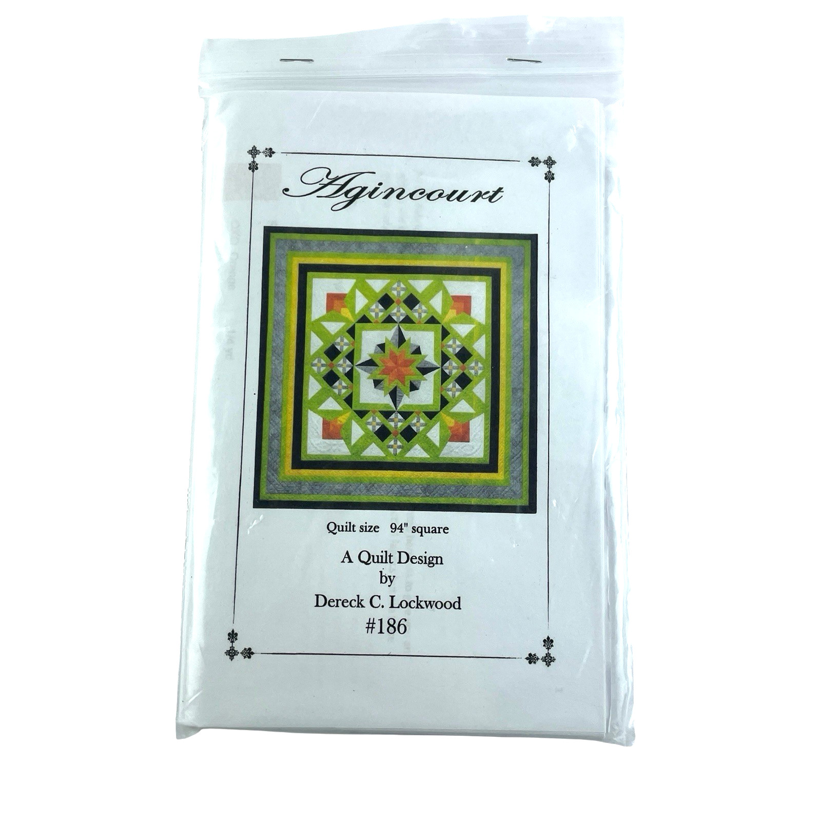 Dereck Lockwood Quilt PATTERN  AGINCOURT 186 Shadow Play Collection