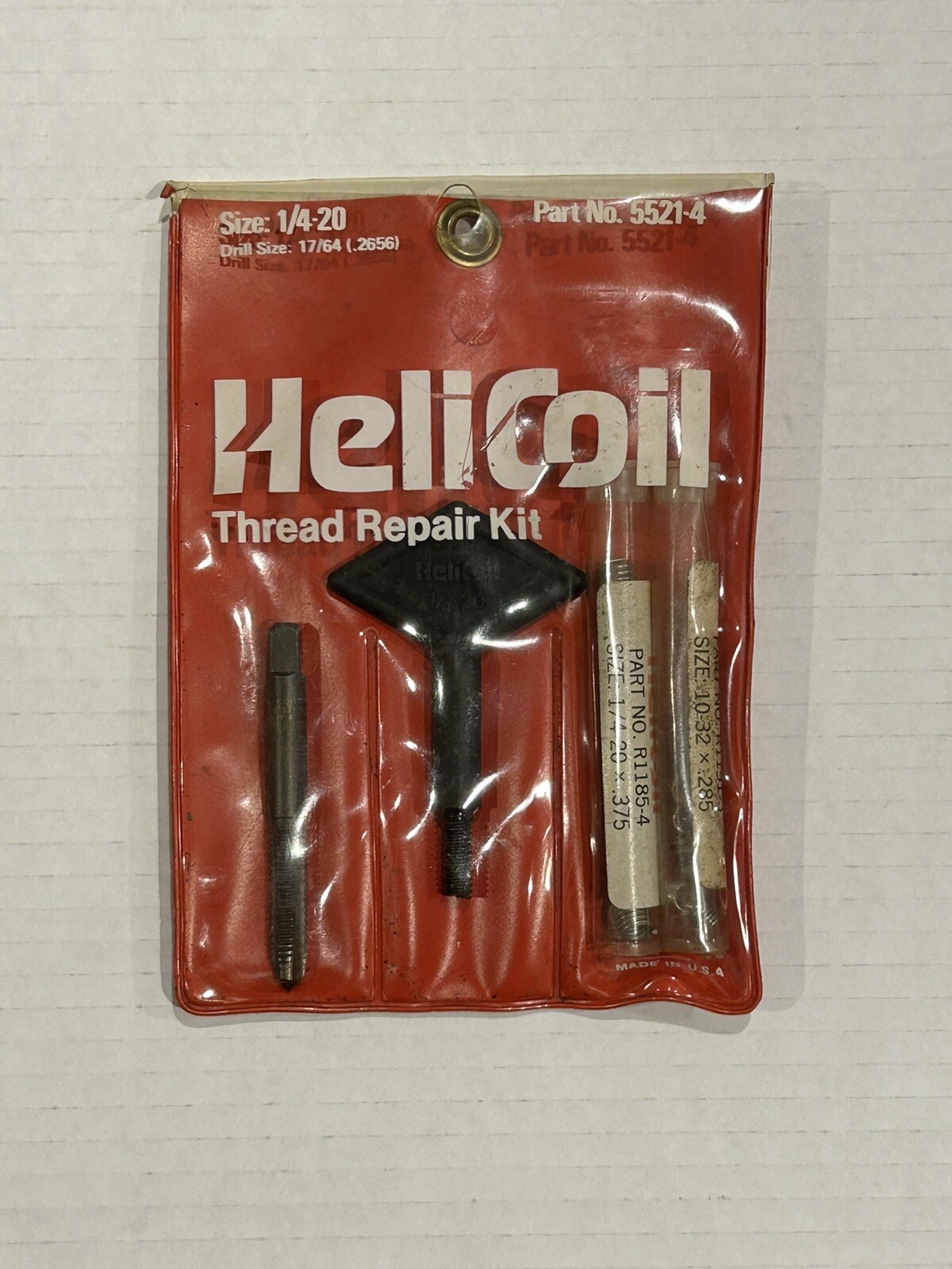 Helicoil 5521-4 Thread Repair Kit 1/4" x 20
