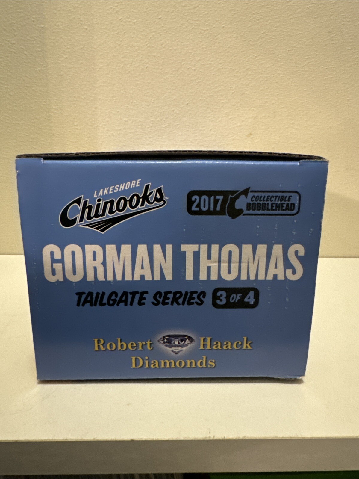 Gorman Thomas Bobblehead Lakeshore Chinooks 2017 New In Box Perfect Best Deal !!