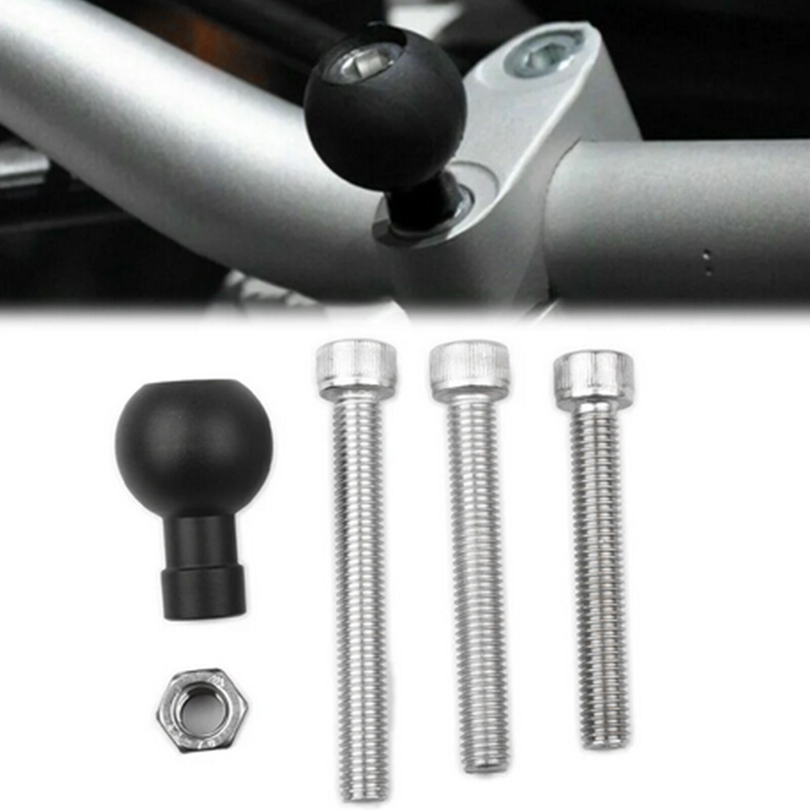 For RAM-B-367U Motorcycle Handlebar Clamp Base Mount