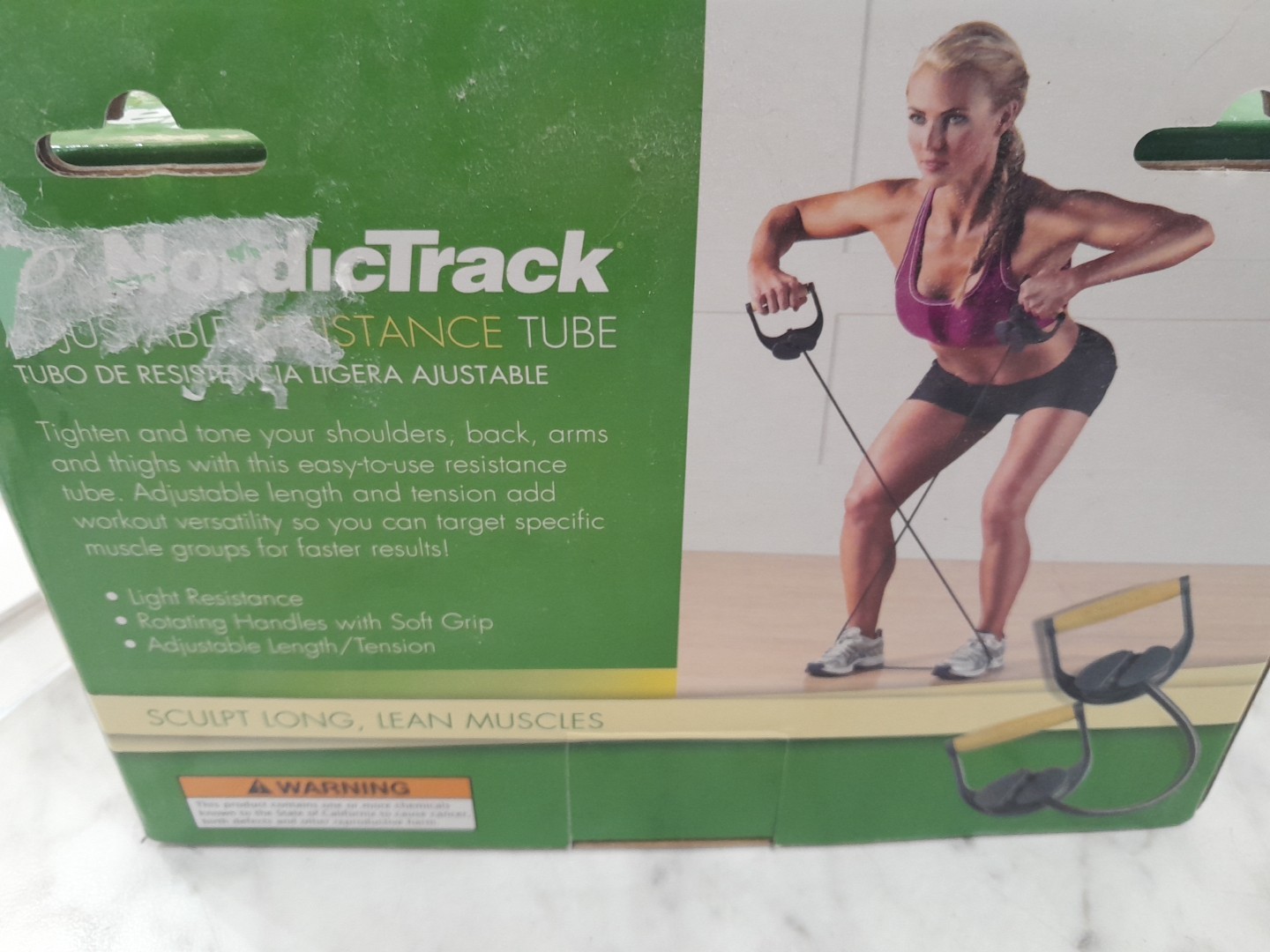 NordicTrack Adjustable Resistance Tube - LIGHT TENSION New Open Box
