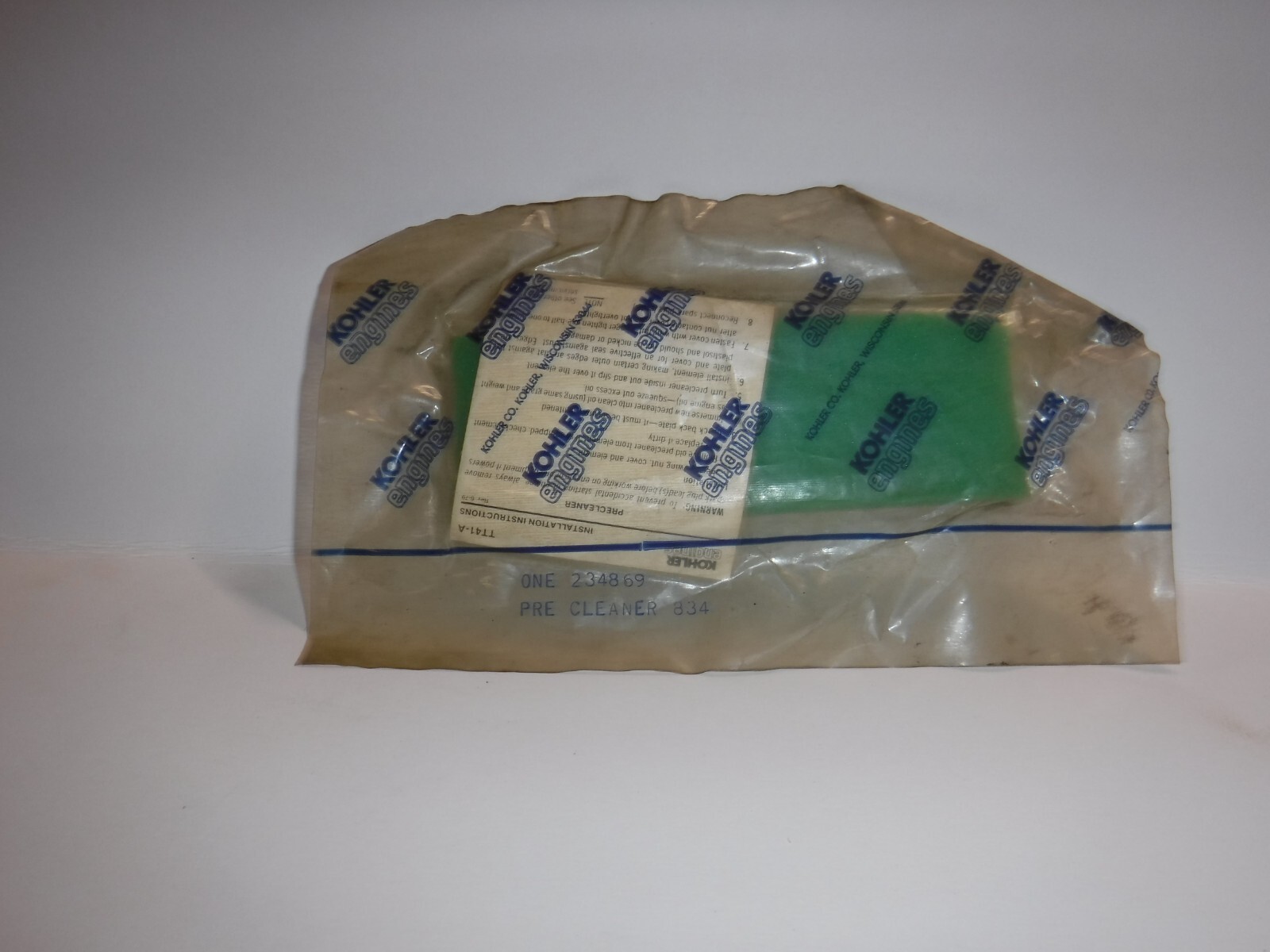 NOS OEM KOHLER PRE FILTER  234869-S