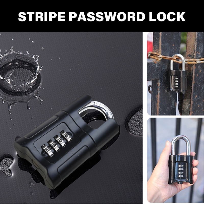 Heavy Duty Combination Padlock Waterproofs 4 Digit Padlocks Safely Code Lock