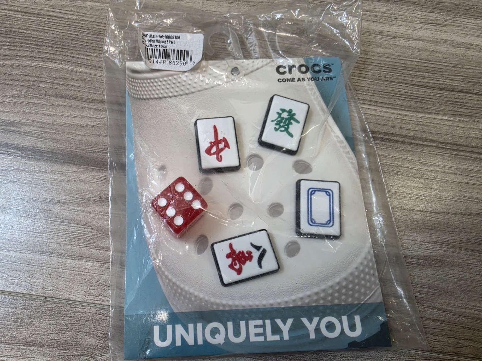Crocs Jibbitz Mahjong 5 Pack Charms for Crocs