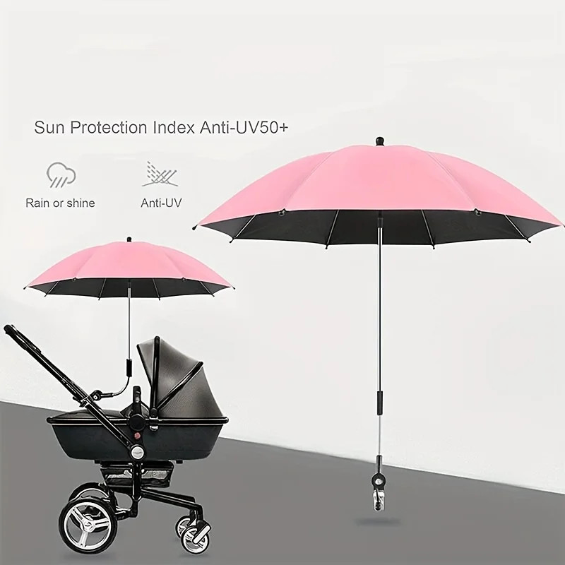 All-Purpose UV Protection Parasol Umbrella with Secure Clamp - Adjustable Sun Sh