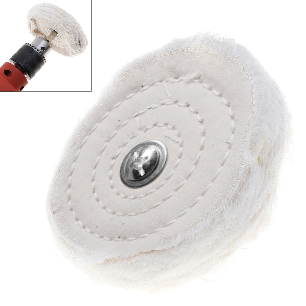 1pcs 4" Cloth Polishing Mop Wheel Pad for Power/Battery Drill Bit Buffing