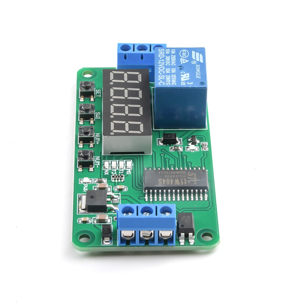 Multifunction Self-lock DC 12V Relay Time Delay PLC Cycle Timer Module Switch