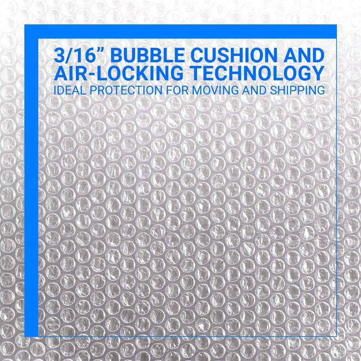 Versatile Bubble Cushioning Wrap for Safe Shipping - 2 Rolls with Fragile Labels