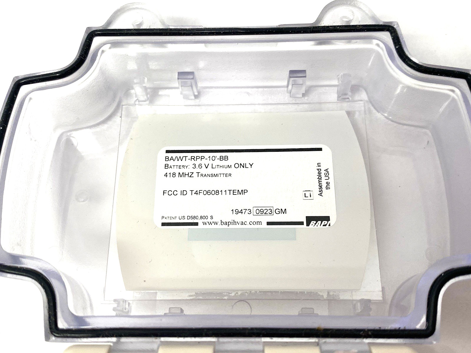 BAPI HVAC BA/WT-RPP-10'-BB Remote Probe Sensor Battery Unit
