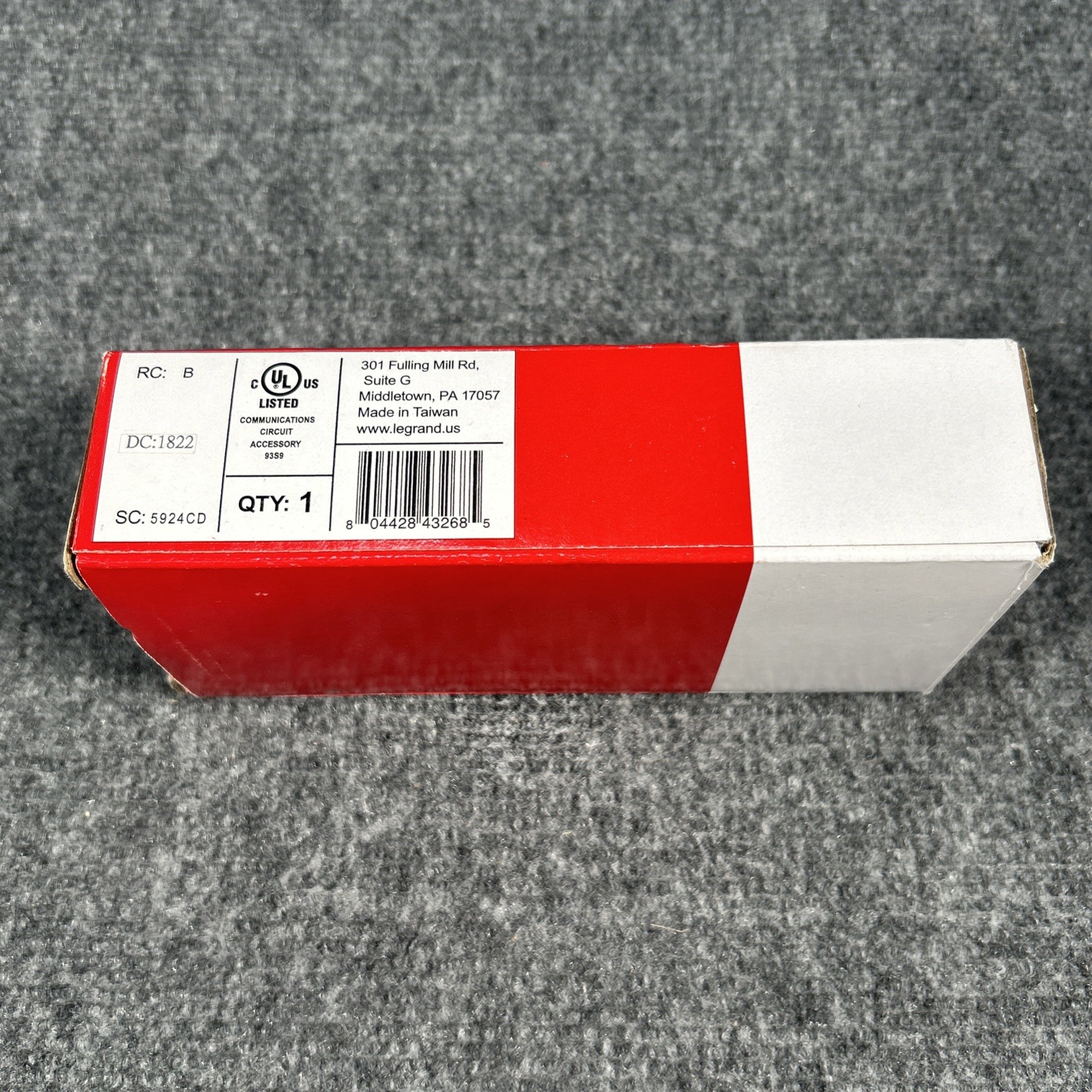On-Q Legrand AC1058 8-Port Cat5e Network Interface Module