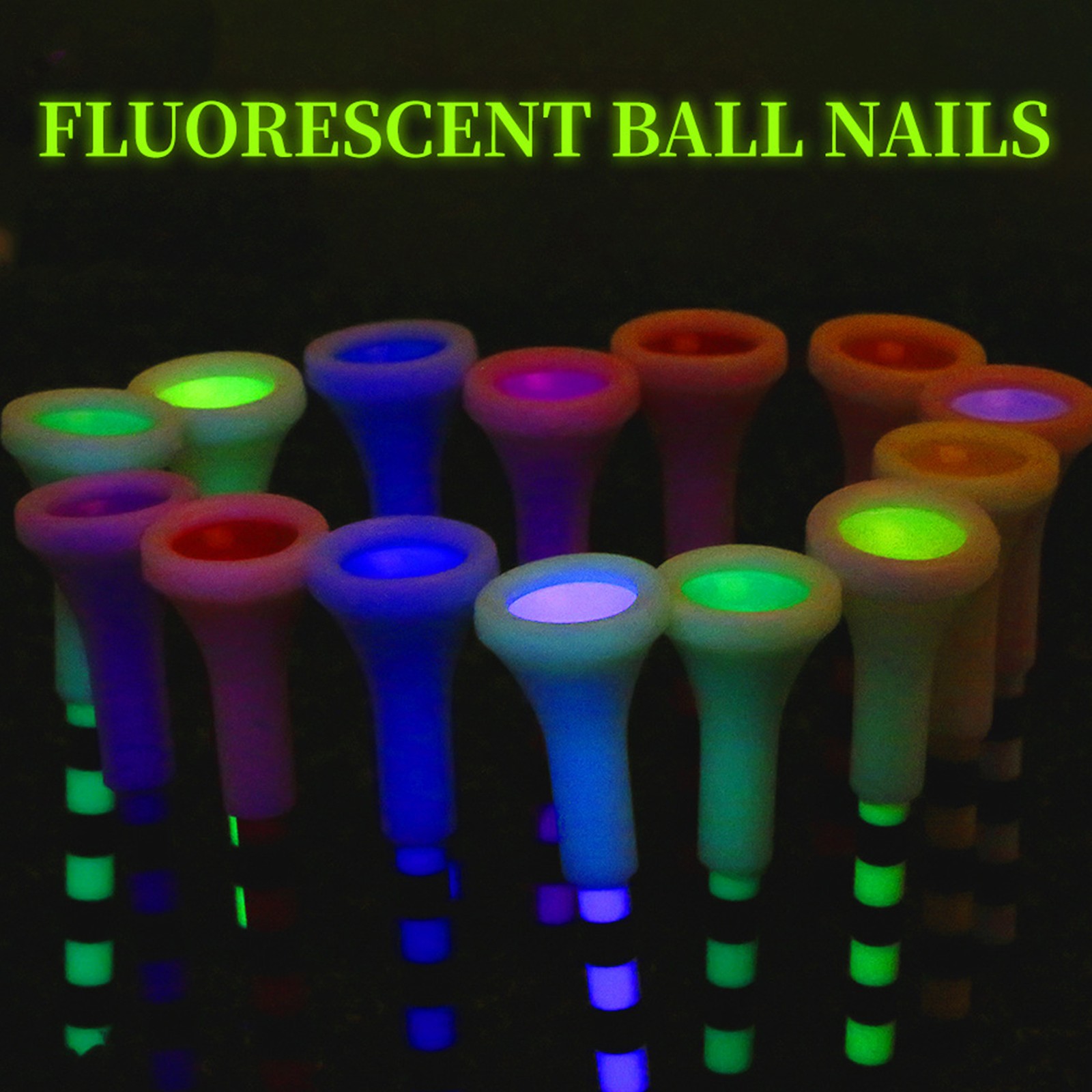 Light Up Golf Tees 50pcs Lighted Golf Course Supplies Professional