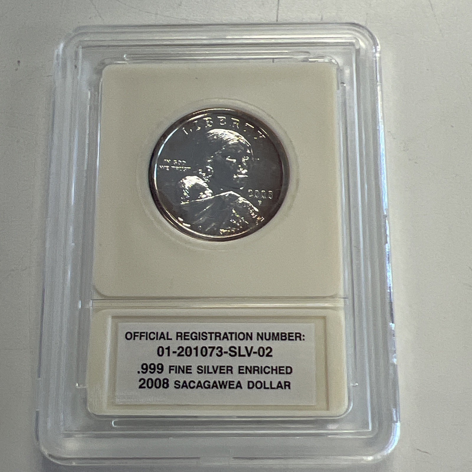 2008 Sacagawea Native American $1 Coin - .999 Fine Silver Enriched - Buy Now!