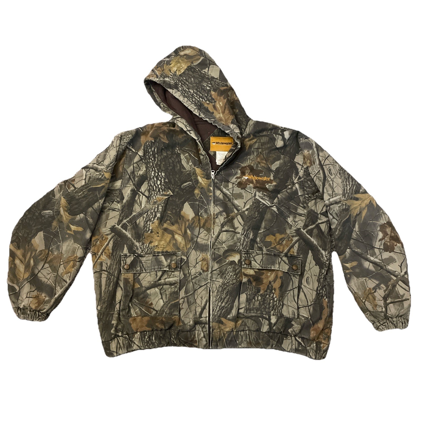 XXL Realtree Hardwoods Zip Up Hoodie Jacket Good Used! Nice! Measure In Descr…