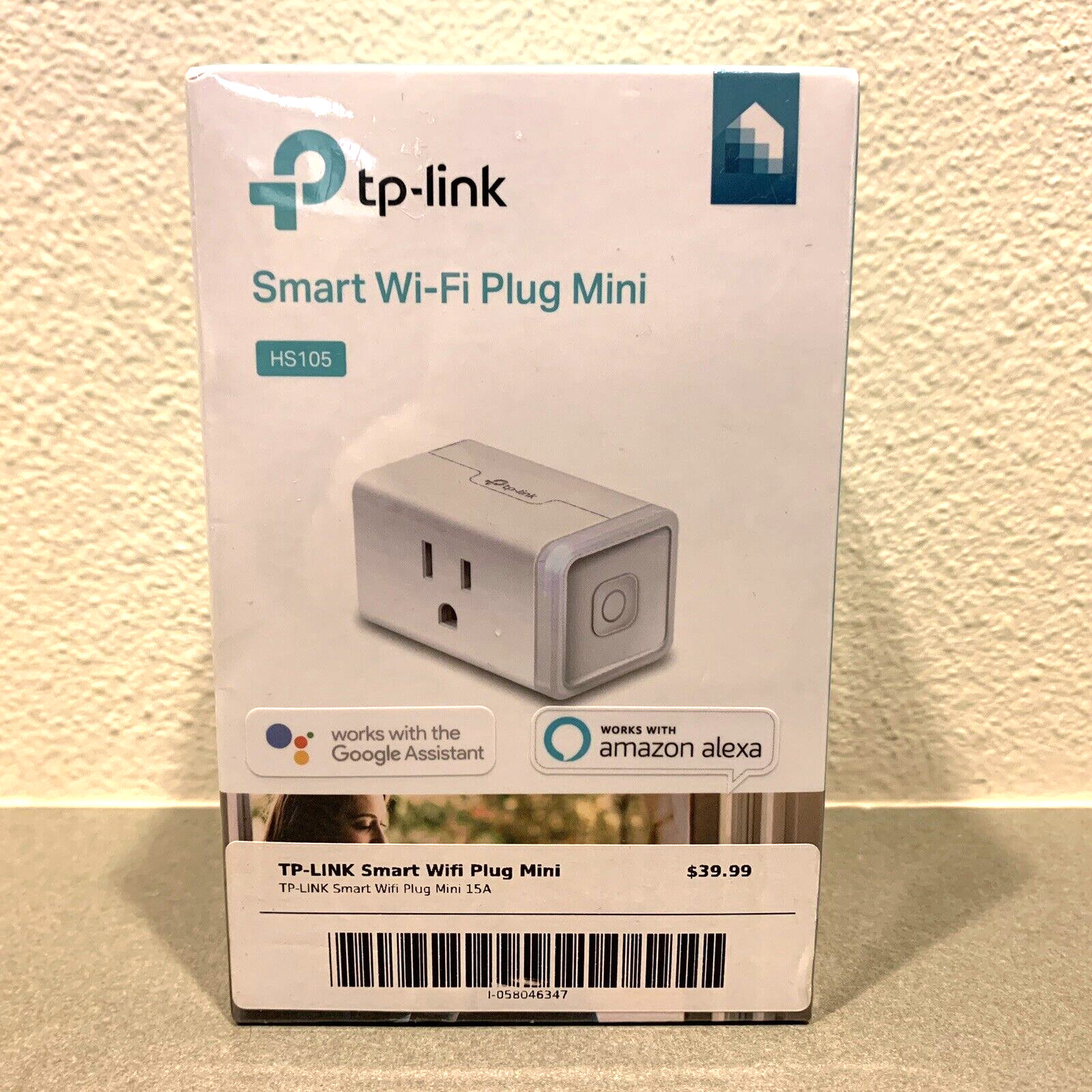 TP-Link HS105 Smart WiFi Plug Mini, Works with Alexa on Wi-Fi, New in Sealed Box