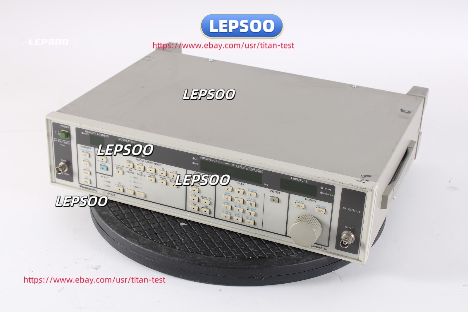 Panasonic VP-8193A 100 kHz to 140 MHz AM / FM / FM Stereo Signal Generator&