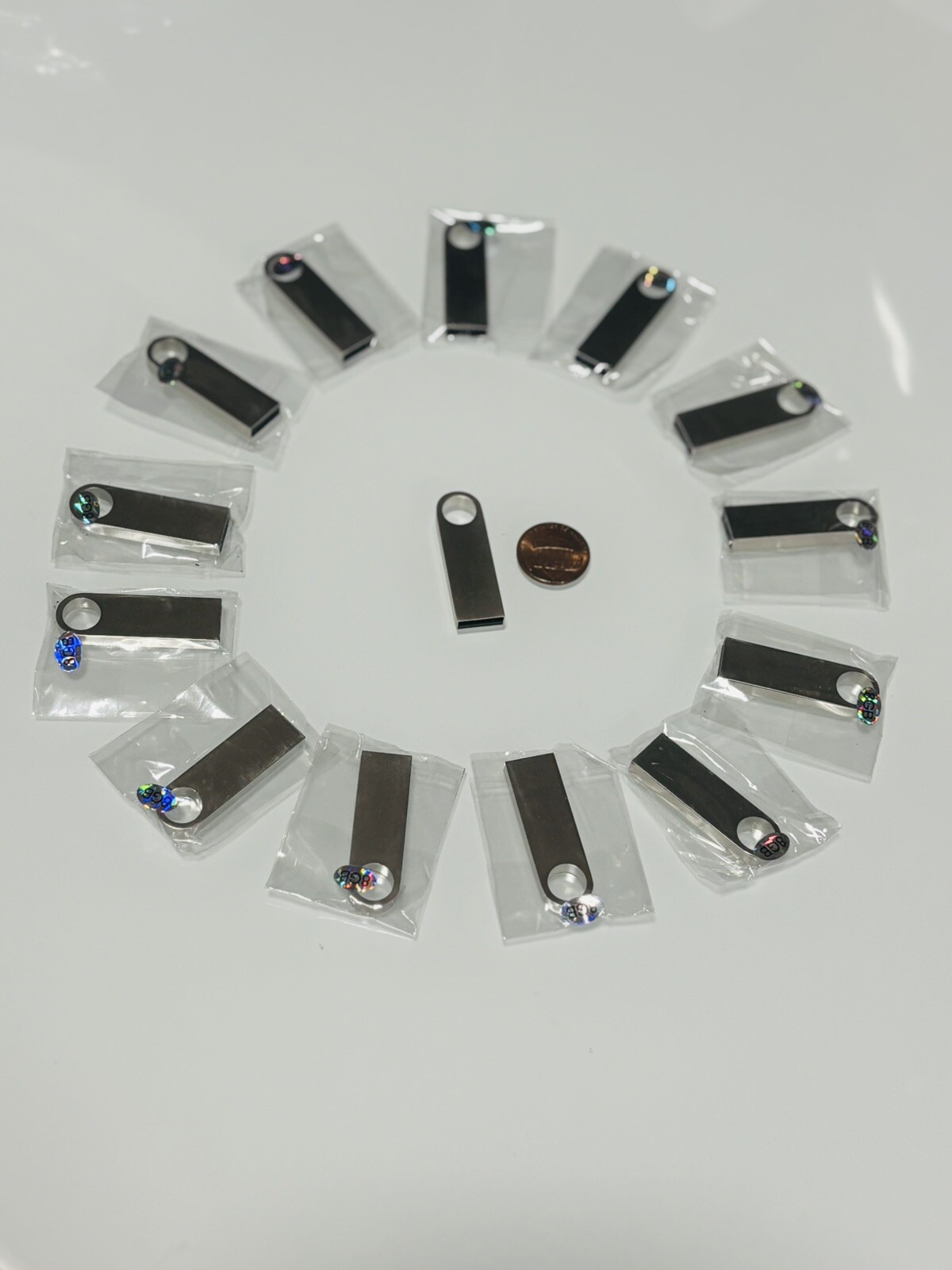 METAL USB STICK 100 PCS 8GB NO LOGO