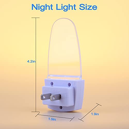 2 Pack Blue Motion Sensor Night Light Plug In Night Lights for Bedroom Bathroom