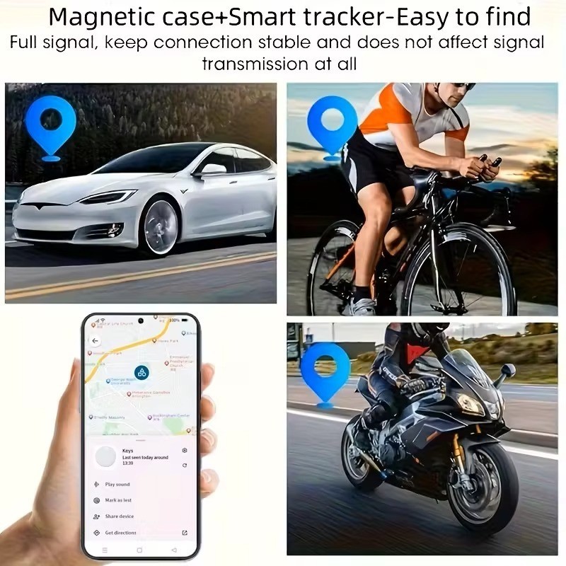 Mini GPS Tracker-Car Tracker Device,No Subscription,for Car,iPhone,Pet,Bag,Kids