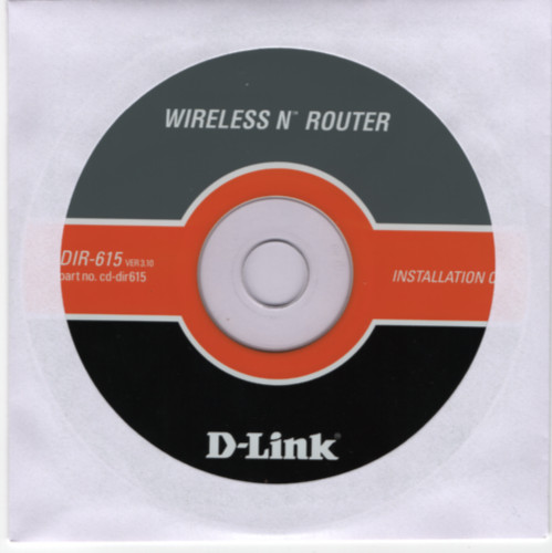 D-Link DIR-615 Wireless N Router Driver & Utility Software Install CD-ROM (2010)