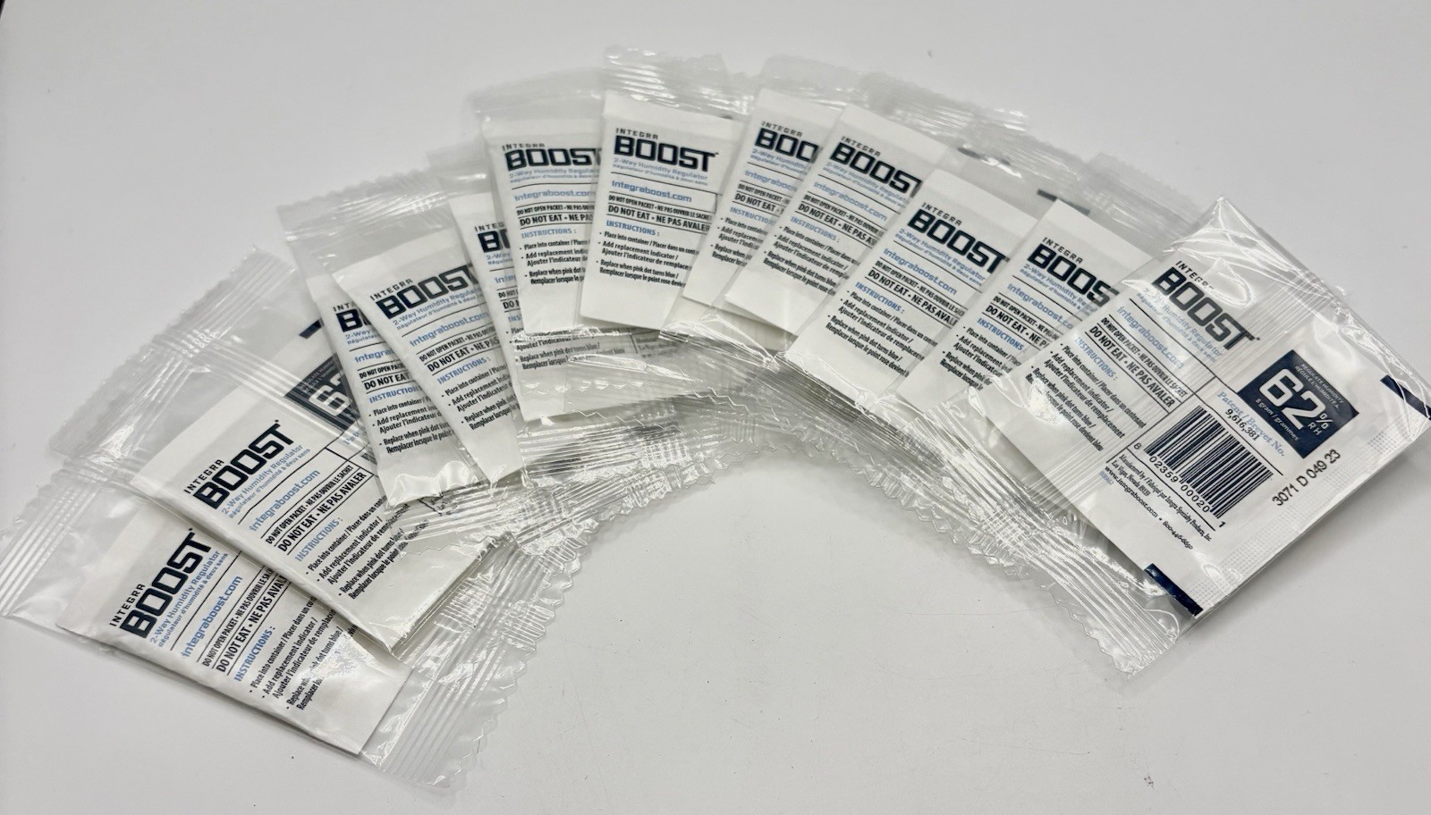12x Integra Boost RH 62% 8 gram - Two Way Humidor Packets With Indicator