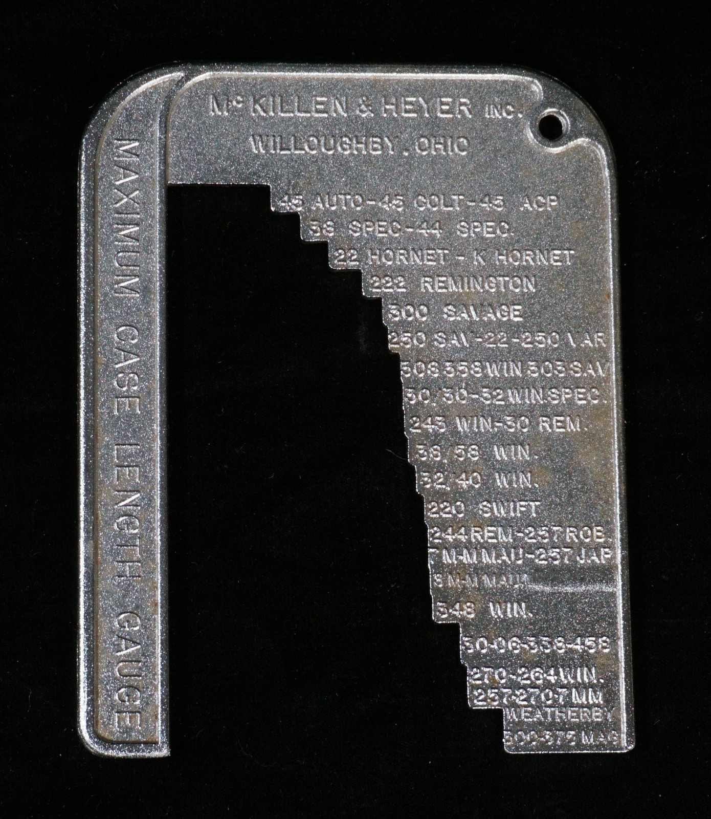Vintage McKillen & Heyer Maximum Reloading Case Length Gauge (A12)