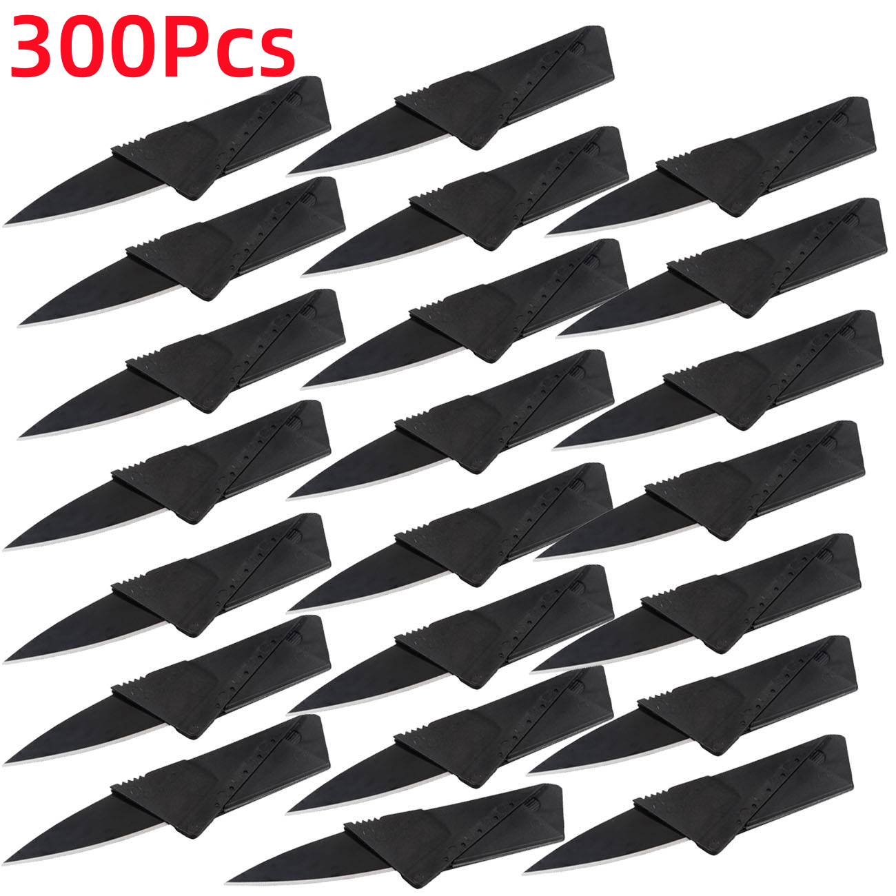 Lot 5-300 Pcs Credit Card Knives Folding Wallet Thin Pocket Survival Micro Knife