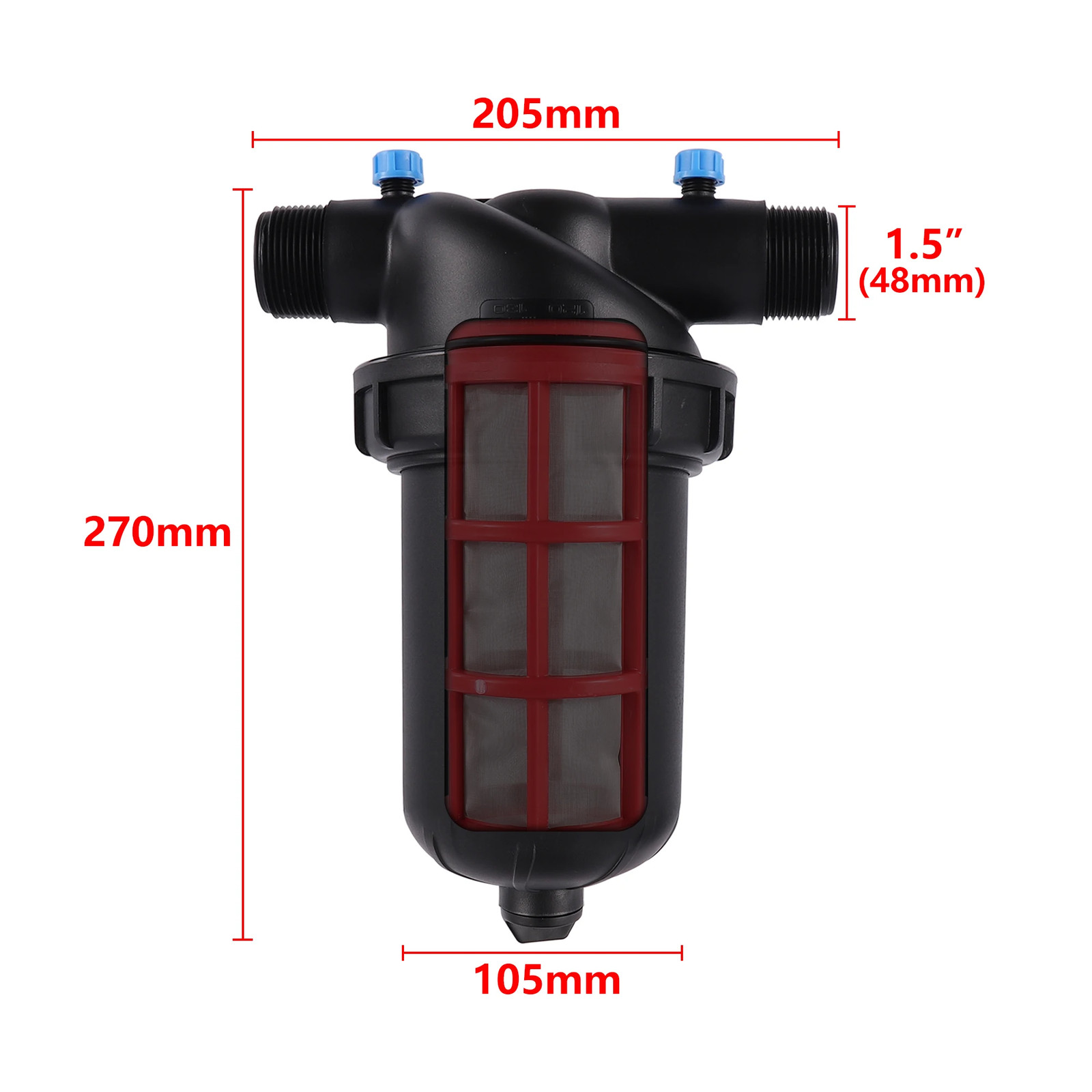 1.25" 1.5" 2" 120 Mesh Drip Irrigation Filter Laminate Filter Stainless Steel Me