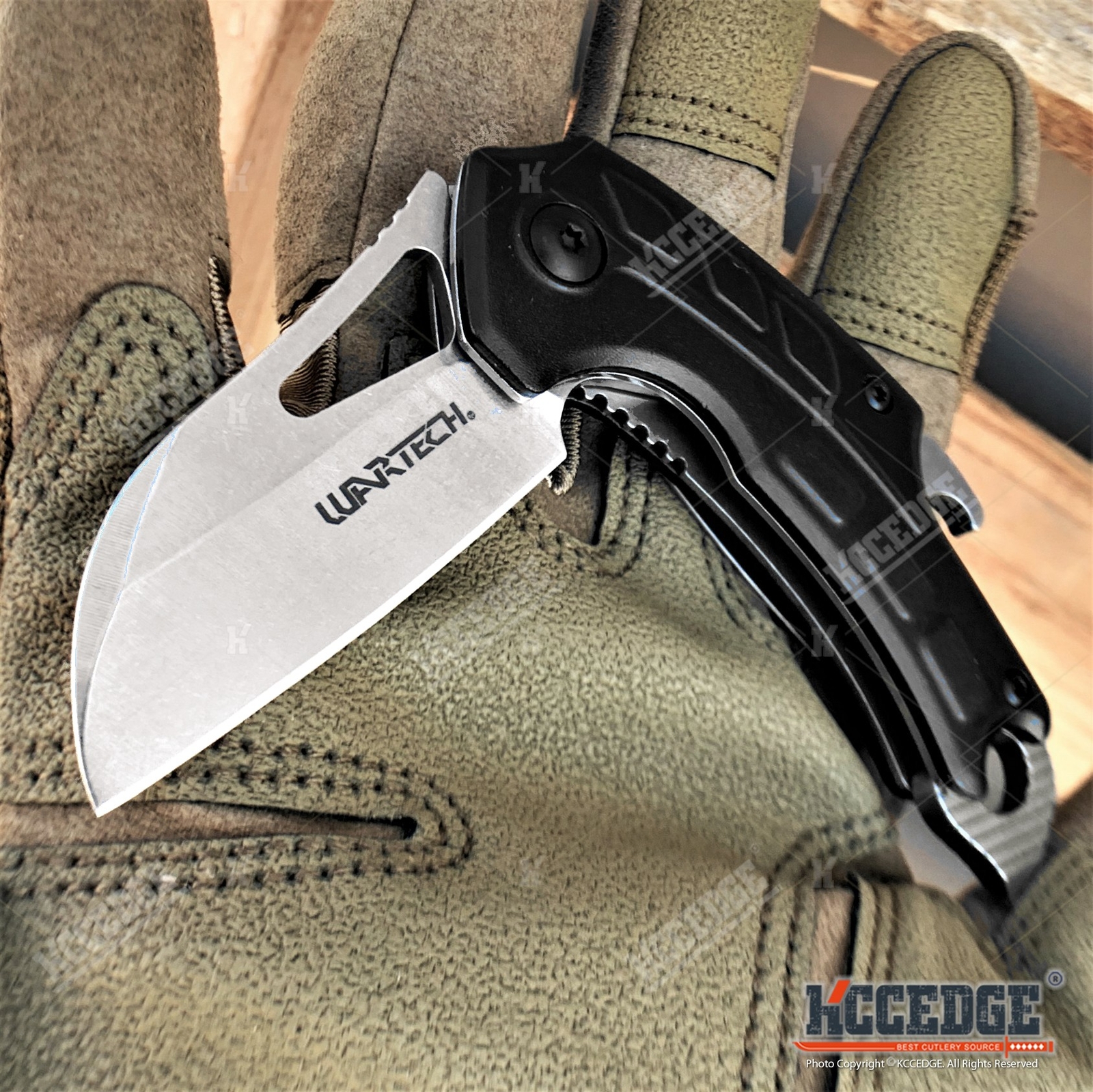 5.75" Camping Knife Pocket Knife With Bottle Opener & Screwdriver Hunting Knife