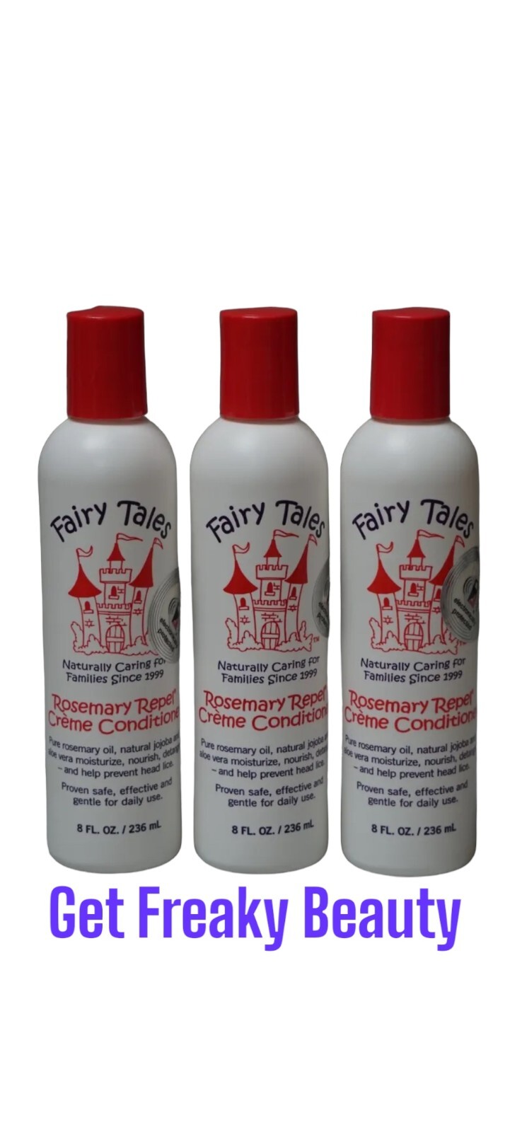 3 PACK. 8 oz. Fairy Tales Rosemary Repel Creme Conditioner. 236ml. FREE SHIPPING
