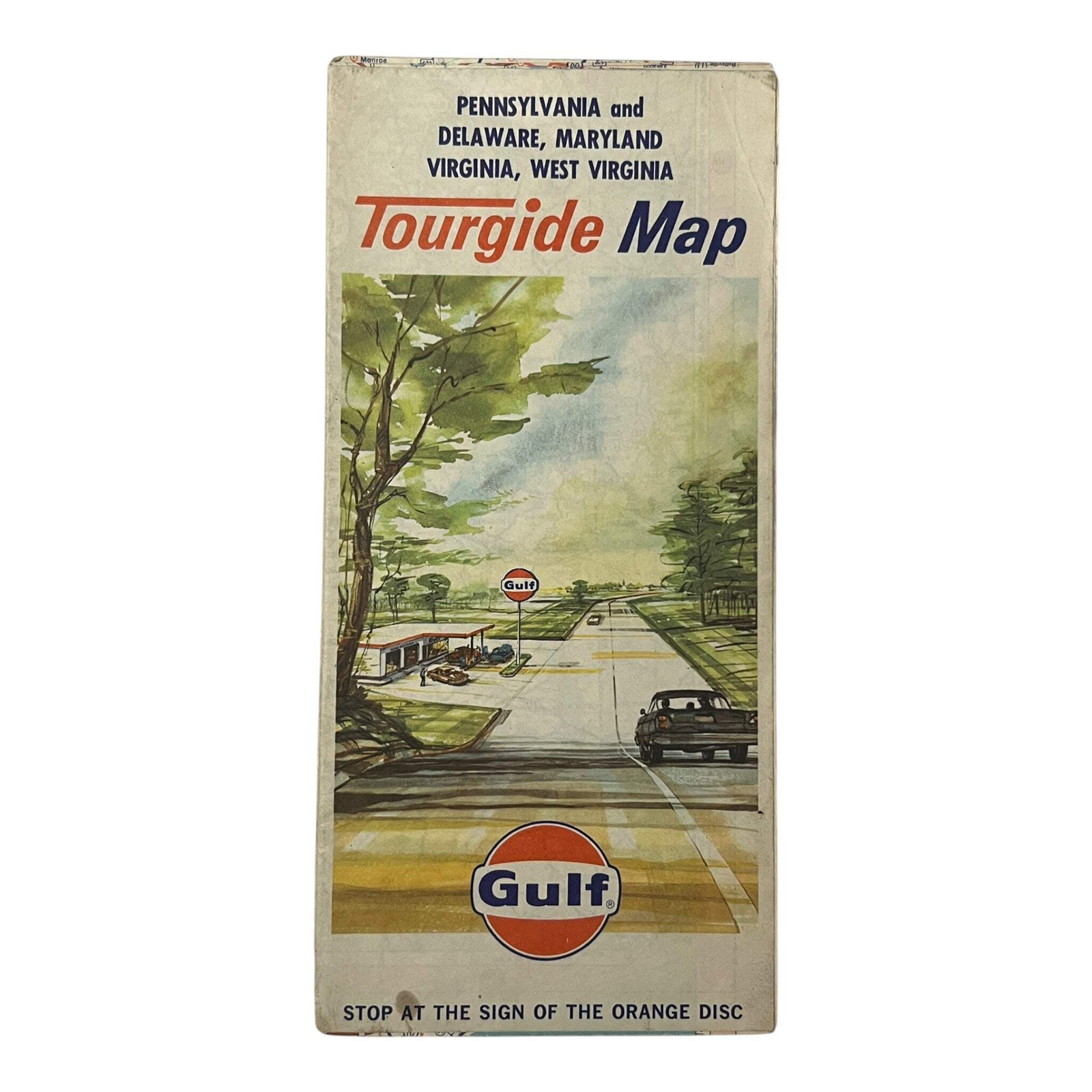 Map - Gulf Tourgie Map Pennsylvania / Delaware / Maryland / Virginia / West Virg