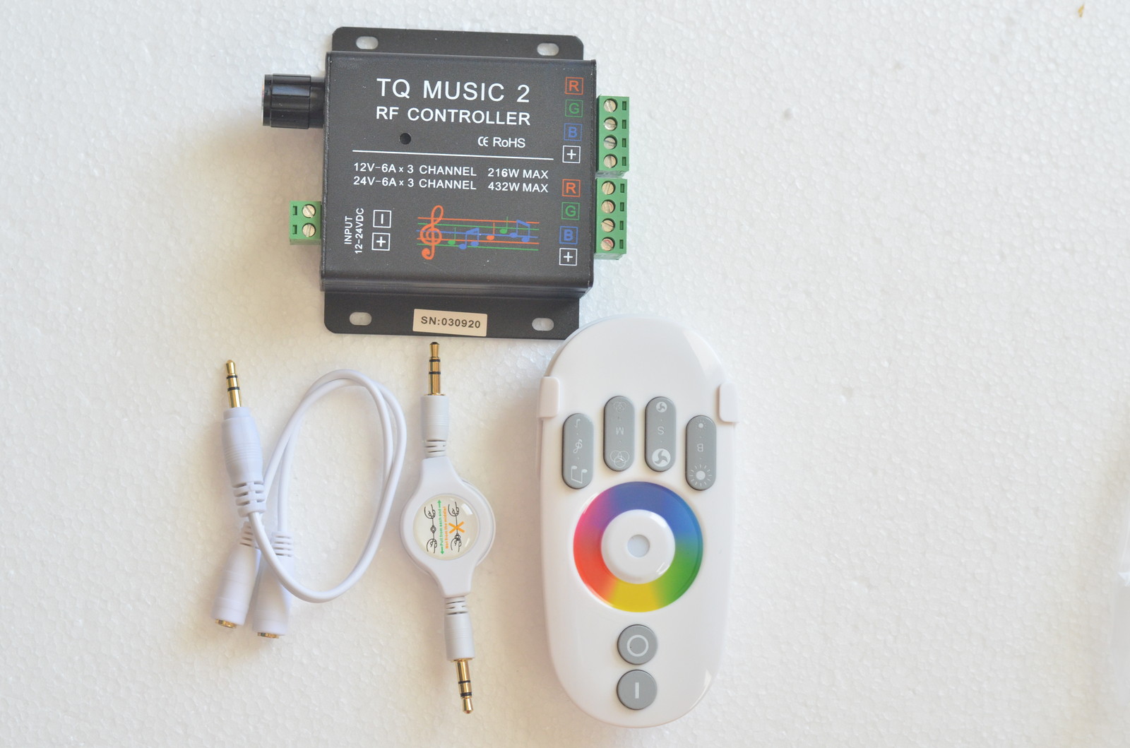 RF RGB Music Controller Sonic Sensitivity & LED Backlight Remote
