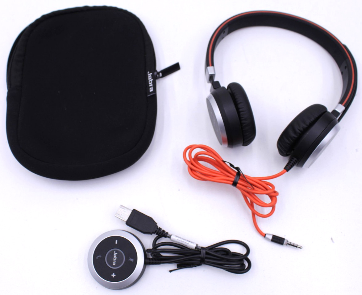 Jabra Evolve 40 Stereo UC Headset HSC017 Wired Tested