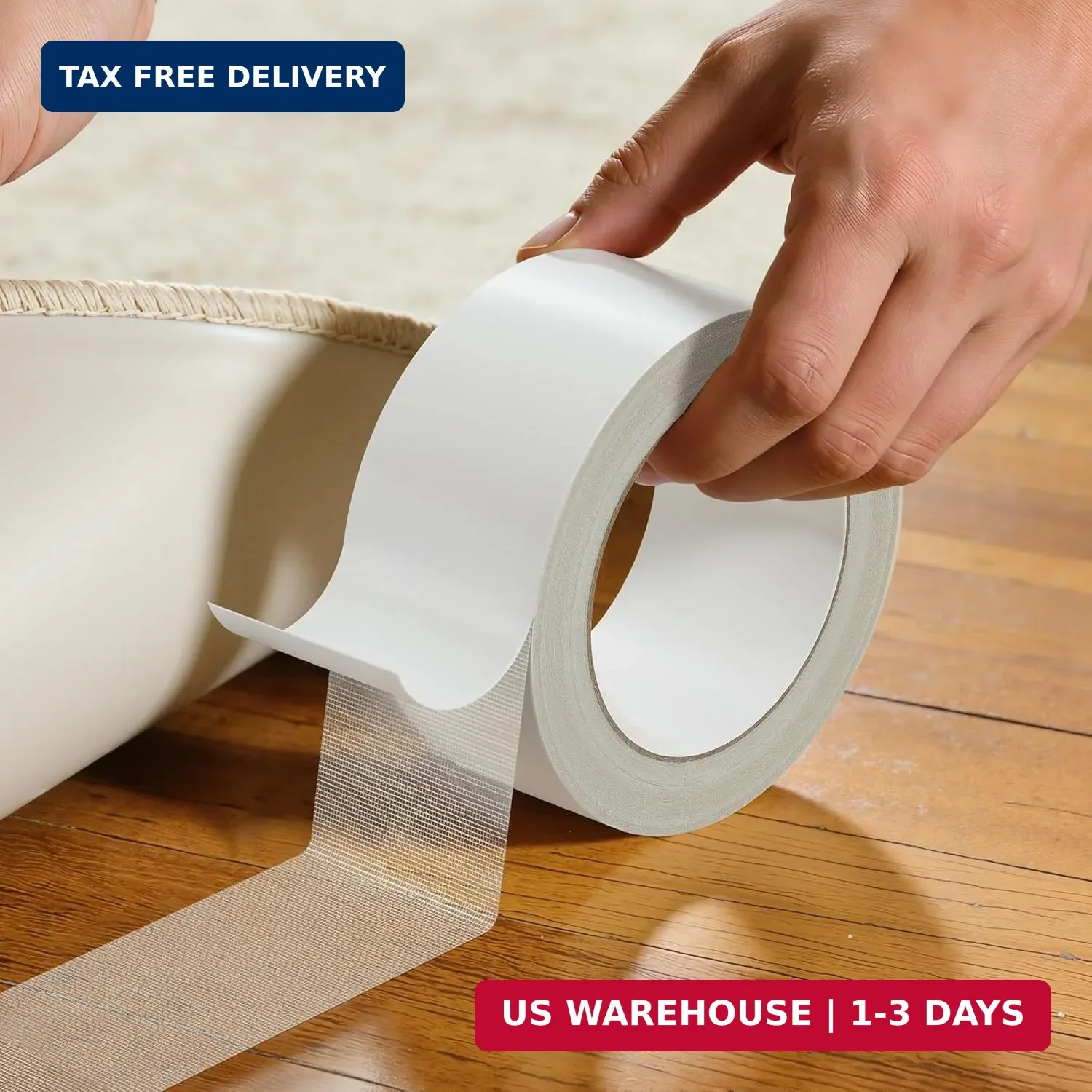 Heavy Duty Double Sided Tape for Clothes, 2Inch X 40FT Stitch Witchery Hem Tape