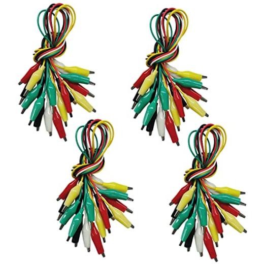 40PCS Premium Alligator Clips Electrical, Crocodile Cable, Test Leads 40pcs