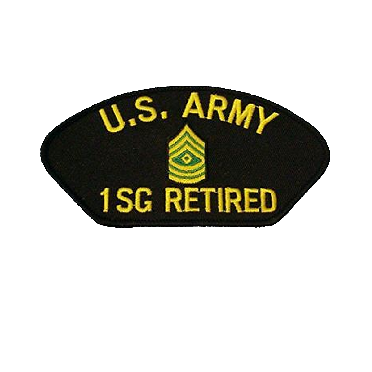 US ARMY FIRST SERGEANT 1SG RANK RETIRED PATCH E-8 ENLISTED NON COM TOP