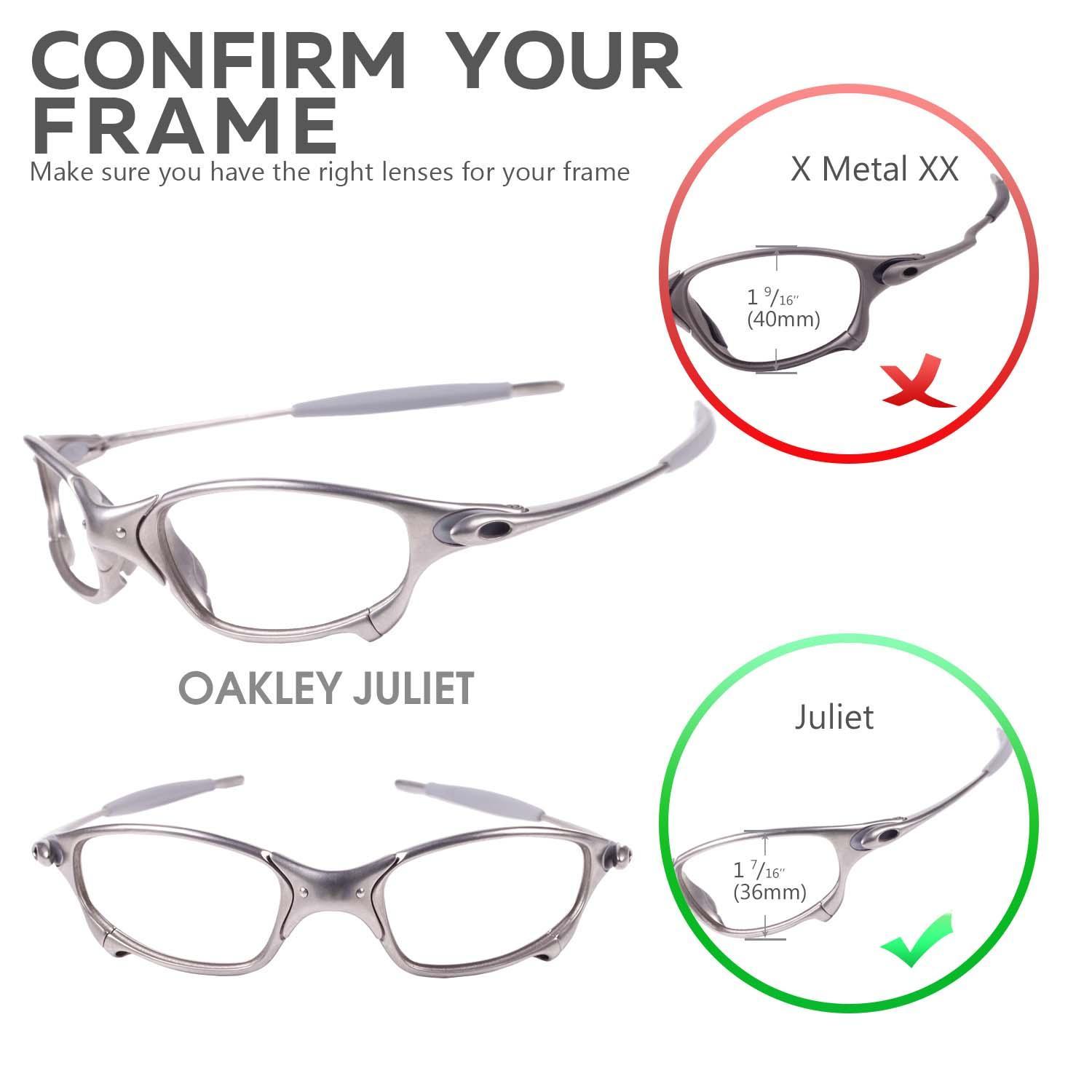 Walleva Replacement Lenses for Oakley Juliet Sunglasses - Multiple Options