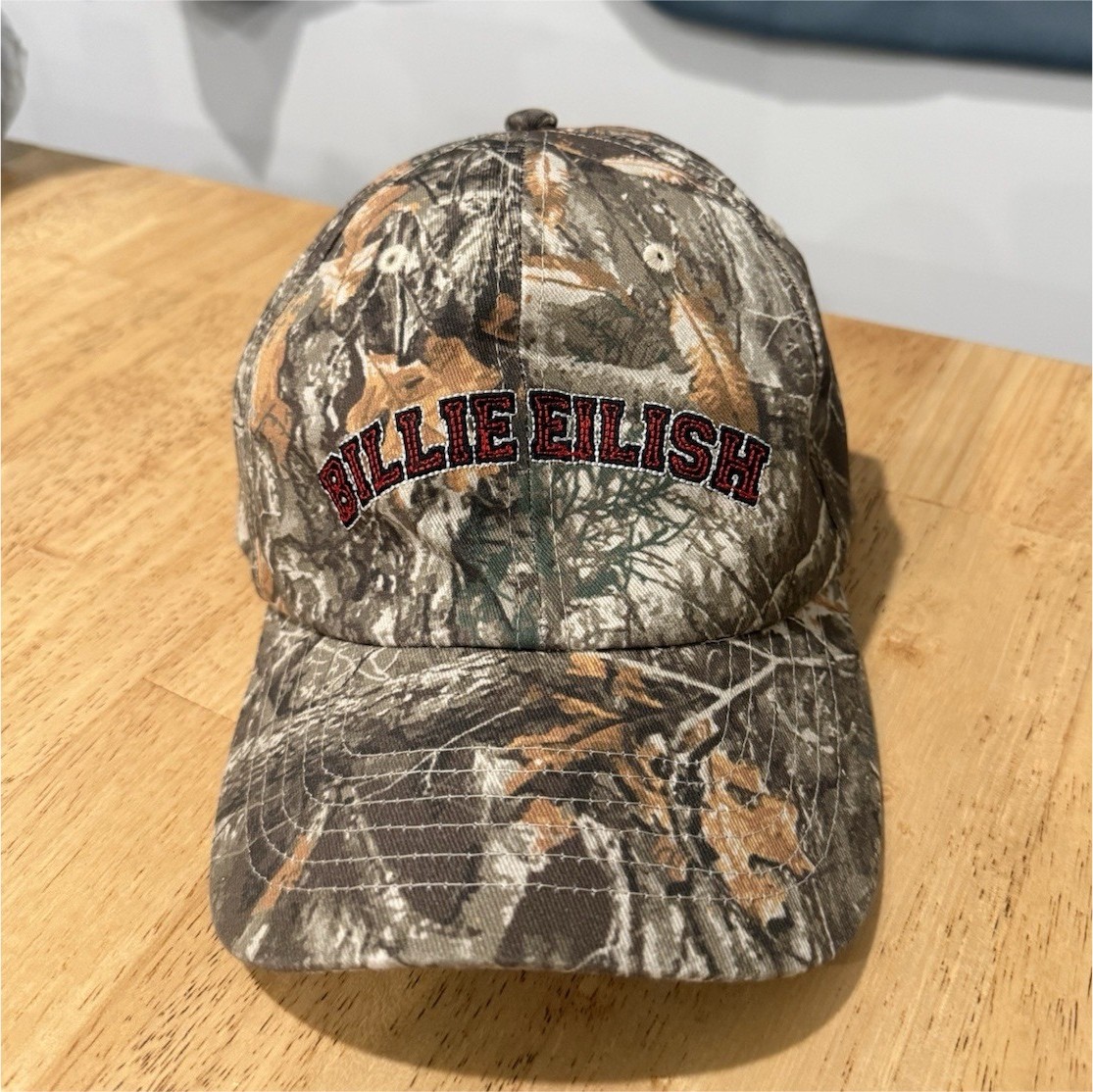 Billie Eilish Hit Me Hard and Soft Camo Hat Official Merch Rare Authentic