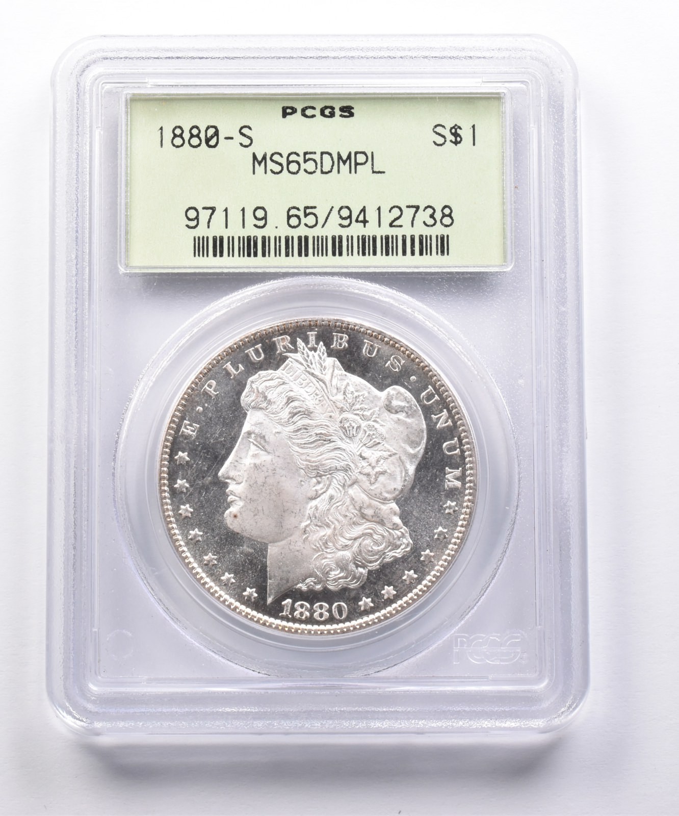 MS65 DMPL 1880-S Morgan Silver Dollar PCGS OGH Upgrade? *4977