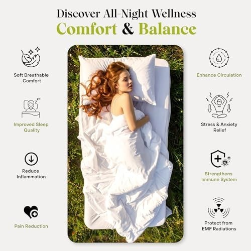 King Size Bare Earth Grounding Sheets with Silver Fiber & Accessories - Grey
