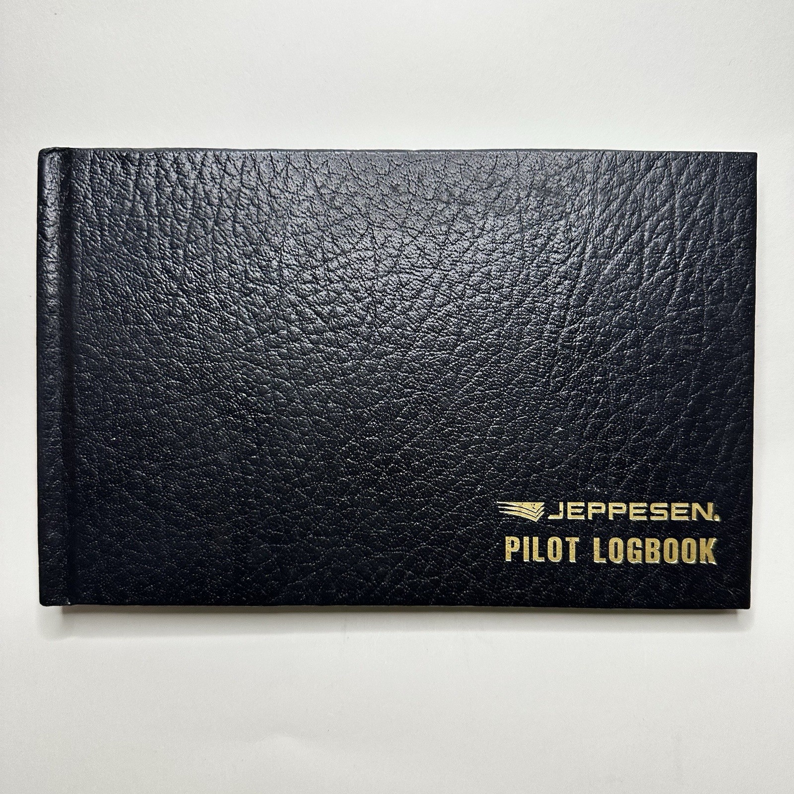 Jeppesen Pilot Logbook Hardcover Black Flight Book Aviation Record Book